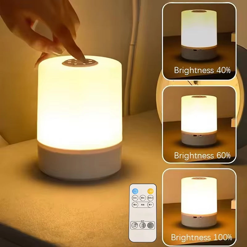 Bedside Led Night Lights Dimmable Charging Desktop Night Lamps Bedroom Bedside Lighting Decoration Touch Reading Led Table Lamps