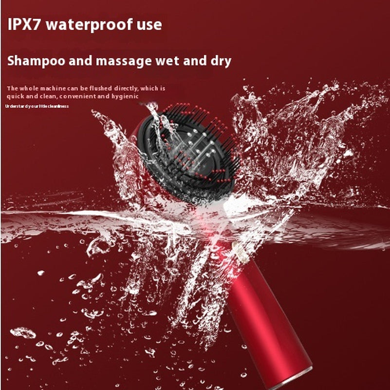 Electric Massage Comb Home Scalp Drain Comb Red Light Anti-Slip Hair Care Multi-Functional Massage Comb