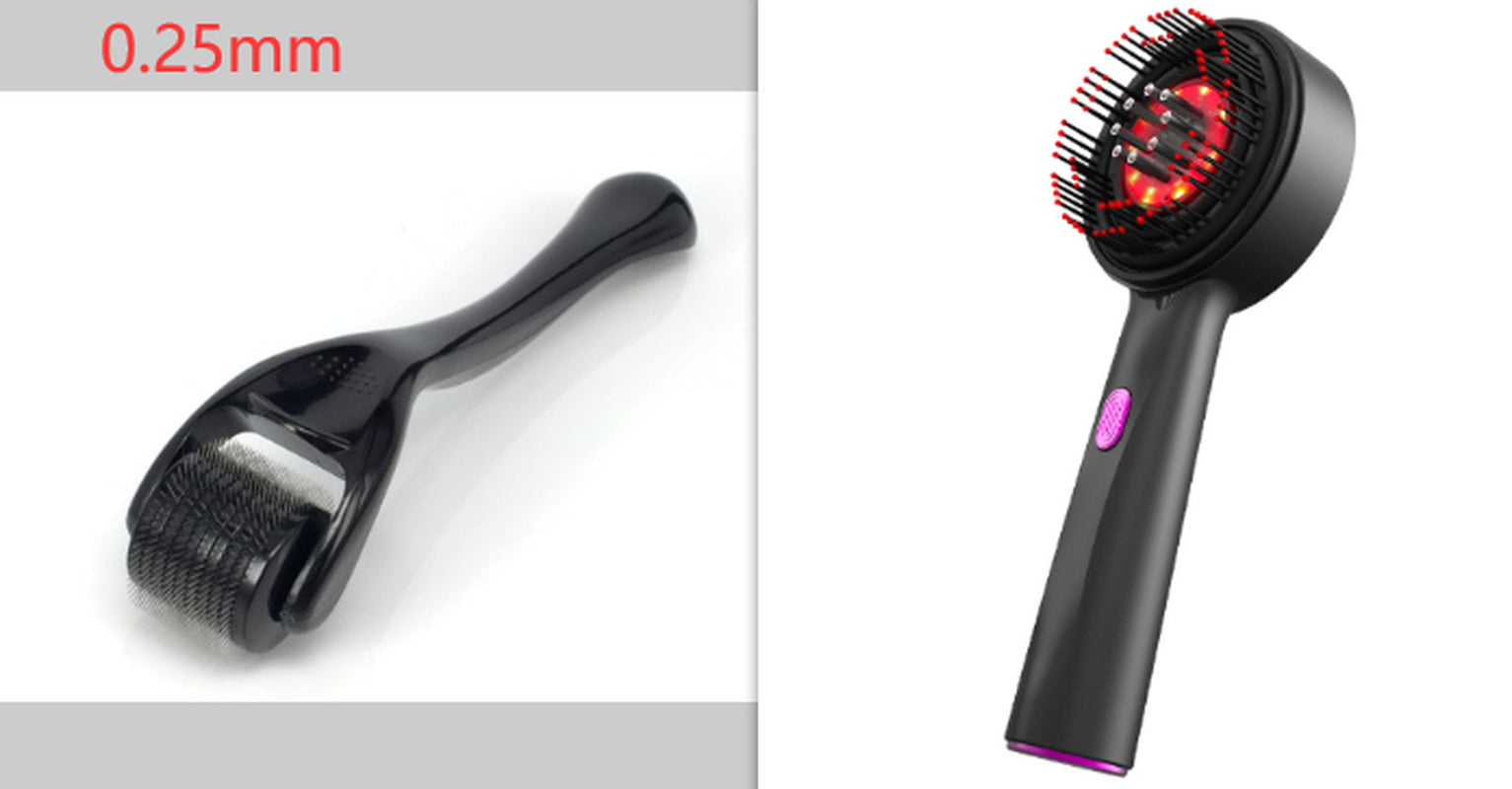 Electric Massage Comb Home Scalp Drain Comb Red Light Anti-Slip Hair Care Multi-Functional Massage Comb