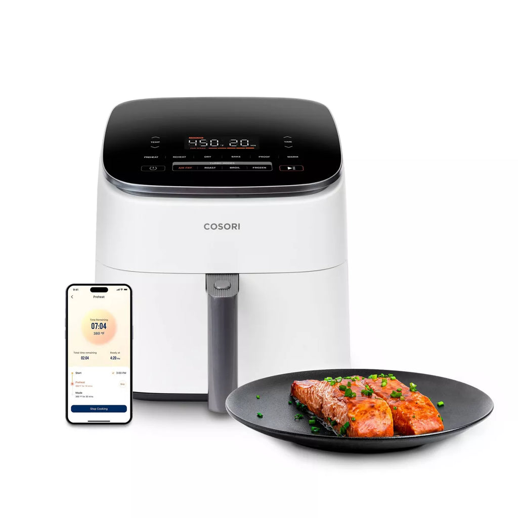 Cosori 6Qt Turboblaze Smart Air Fryer Cream